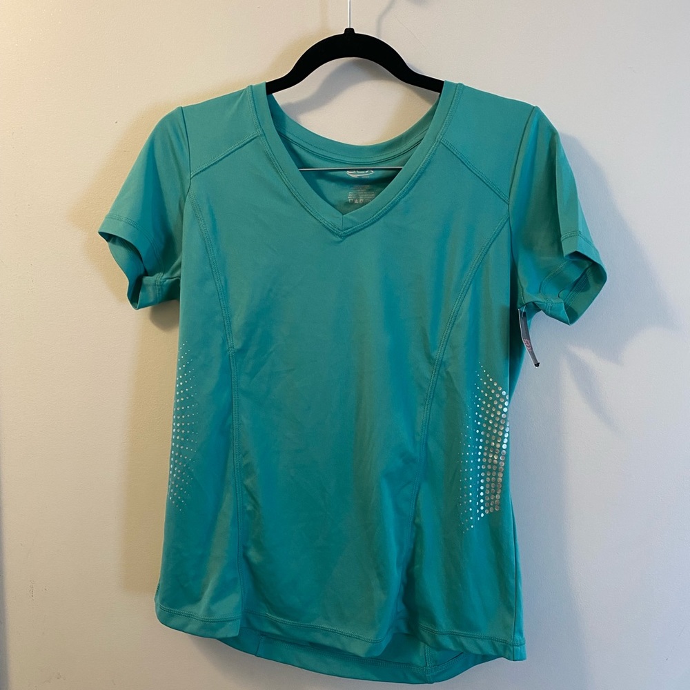 Active USA Green Fitted Short Sleeve T-Shirt
